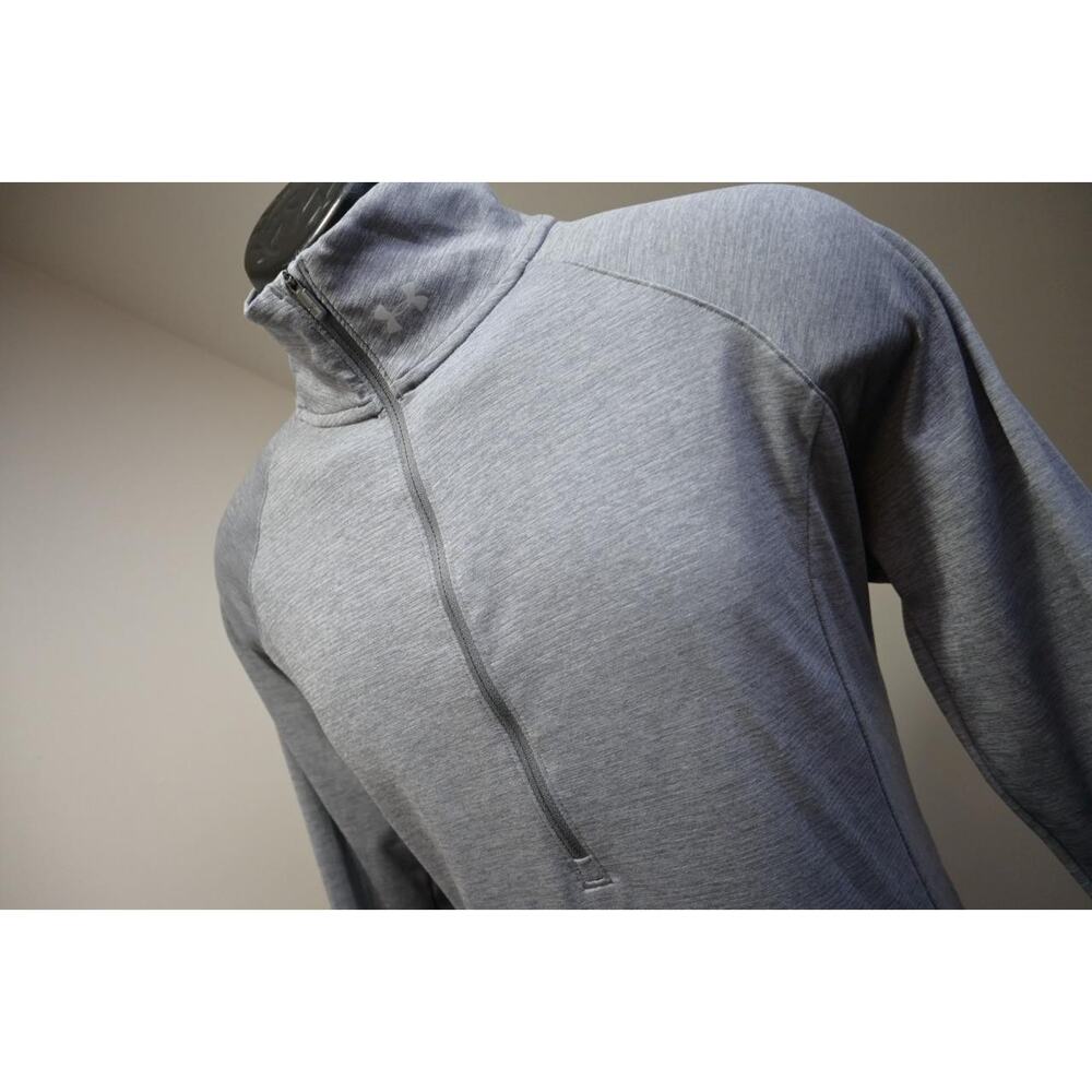 Under Armour Run 1/4‎ Zip Jacket HeatGear Fitted Performance Gray Womens Sz XL